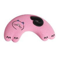 U-Shaped Pet Pillow Pet Neck Support Pillow Soft Cute Plush Toy Sleeping Pillow for Cats Dogs Cozy Snuggle Pillow rožinė