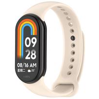 Colour Silicone Strap for Xiaomi Mi Band 10/9 Soft Sport Replaceable Wristband for Xiaomi Mi Band 8/9/10 Original Official Strap For Mi Band 9 pilkšvai balta