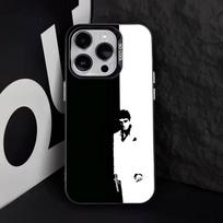 Pasaulis yra tavo S-Scarface telefono dėklas, skirtas iPhone 17,16,15,14,13,12,11,Pro,XS,Max,Plus,Mini,SE4,E IMD Matinis juodas iPhoneXR