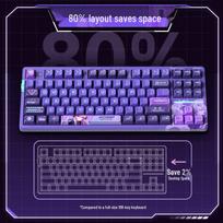 VGN V87PRO Three-Mode Customizable Mechanical Keyboard