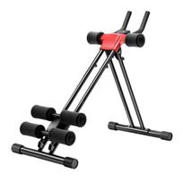 Abdominal Trainer Roller Ab Workout Equipment Adjustable Machine Full Body for Home Gym Roller Wheel Strength Training Exercise Equipment Shaping raudona juoda spalva