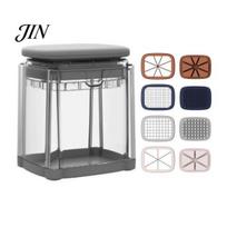 Kitchen Gadget for Slicing Vegetables French Fry Cutter, with Large-Capacity Visible Box, Stainless Steel Blades Multi-function Vegetable Chopper Sets
