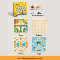 Wen Niu Kids' Multi-Game Chess & Board Game Set 30x30cm