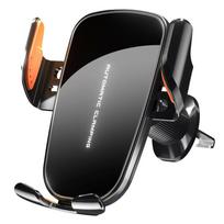 360° Adjustable Phone Holder Wireless Phone Mount Clamping Car Charger  Air Vent Mount No charging function
