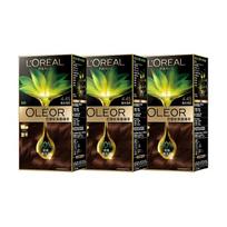 Loreal Paris Zhencui Essence Oil Color Cream 3 boxes Hair dye 3 boxes-2.0 Winter Stone Black juoda