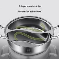 Kobach 32cm 304 Stainless Steel Mandarin Duck Hot Pot