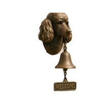Wall Mount Puppy Doorbell Vintage Dinner Bell Funny Dog Figurine  Home Entrance Poodle