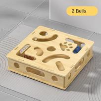 Cat Toys Self-Healing Detox Puzzle Game Box Stamina Cat Stick Bell Maze Supplies OEM ODM Supplier Customizable