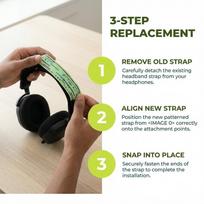 Soft & Comfortable Replacement Headbands for Logitech G733 Wireless G335 Wired Gaming Headset