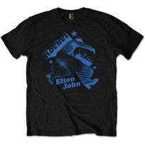 Elton John T Shirt Rocketman Jump Logo new Official Mens Black M