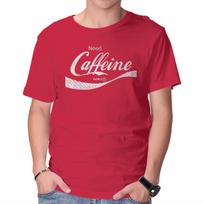Unisex Crew Neck T-Shirt Need Caffeine Graphic Short Sleeve Casual Tee L