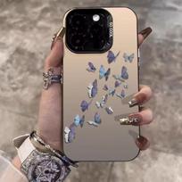 Colorful butterfly-themed phone case for Apple iPhone 15, 17 Air, 16 Pro, and more. iPhone 7