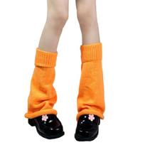 Comfortable Knit Knee Warmer Flared Style Fall Winter Thermal Wear Easy Care For Women and Girls oranžinė