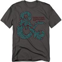 Hasbro - Dungeons And Dragons - Ampersand Classes - Adult Unisex T-Shirt - Gray 4XL