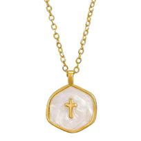 Colorful Enamel Crosses Necklace With Extender Chain Alloy Unisex Accessory balta