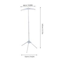 Foldable Aluminum Alloy Clothes Drying Rack Telescopic Steamer Stand for Laundry Room Portable Steaming Holder Adjustable Height pilka
