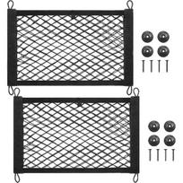 Teng Hui CW45 Small Polyester Pocket Holder Storage Net for Cars/Trucks/SUVs/Boats 8 Mounting Screws Hooks (17.7x9.8 Inches) 25*45 juoda