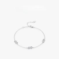 S925 Sterling Silver Mobius Bracelet Women's Niche Versatile New Style Unlimited Love Best-selling Hand Jewelry Adjustable size