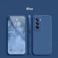 Skirtas OPPO Reno 12 Pro skystas silikoninis dėklas Matinis smūgiams atsparus minkštas telefono dangtelis, skirtas Reno 12Pro Reno12 For Reno 12 mėlyna