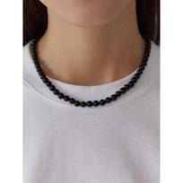 (925 Silver) Star Toggle 6mm Onyx Necklace Nz2104 SILVER