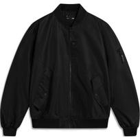 Li Ning CF Comfort Casual Solid Color Simple Loose Jacket Unisex Jacket Black AJDU353-1 XL