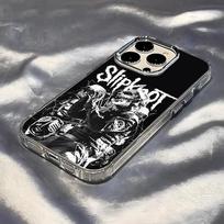 S-Slipknot Populiarios Grupės Telefono Dėklas Skirtas IPhone 17 Pro Max 16 15 14 Pro Max IPhone 13 Pro Max 11 Plus Skaidrus Dangtelis iPhone 15 Plus black
