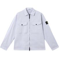 Stone Island SS25 Flap Pocket Two-Way Zipper Closure Casual Jacket Men jackets Light-Purple K1S151200128S0012-V0088 L