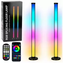 LEAN Smart Floor Lamps Colorful RGB LED Lights Remote Control App 125cm 2 pcs