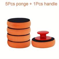 6Pcs Polisher Power Handle Waxing Sponge Car-Styling Polishing Pad Car Wax Wash Polish Pad  Car Wash