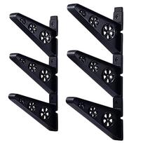 6 Pcs Skateboard Parts Wall Mounted Rack Longboard Skateboard Rack Hanger juoda