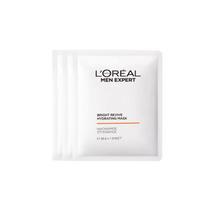 Loreal Paris Men's Mask, Brightening Acne Marks, Lightening Spots, Moisturizing, , Nourishing, LOreal Mens Whitening Hydrating Mask-26g3 pieces balta