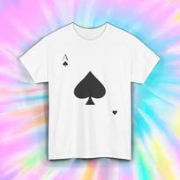 Ace of Spades T-Shirt S-5XL Classic Card Game Poker Lovers Graphic Tee XXXXL
