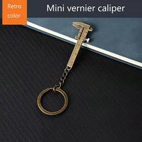 Mini Folding Magnifying Glass Vernier Caliper Portable Keychain Measuring Tools Small Reading Aid  Car Key Accessories