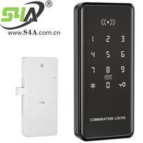 TTlock Electronic Combination Fingerprint Cabinet Lock Touch Keypad RFID Card Password Locker Lock (as the picture,Aluminum alloy&Door Lock)