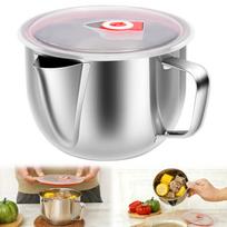 Stainless Steel Gravy Oil Fat Separator Pot Grease Filter Strainer Bowl Kitchen Tools sidabras
