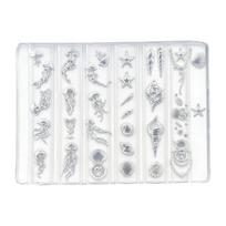 Multiple Pattern Silicone Nail Mold Offering Ocean Theme Choices for Effortless Creation of Beautiful 3D Gel Art Creations 1