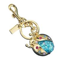Crystals Embedded Ladybugs Keychain Alloy Materials Trendy Jewelry Gift