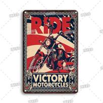 Vintažinis motociklo metalinis skardinis ženklas Plakatas Retro sienų dekoras Garažui Namų Kambariui INEED Metalinės Plokštės Aksesuarai Lipdukai 20x30cm（7.8x11.8inch）