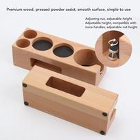 5 Hole Wooden Coffee Tamper Holder Non-Slip Design Tamper Mat Stand  Home Use S