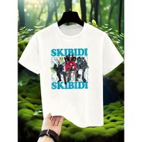 European sizes Skibidi Assembles! Toilet Man Squad'S Cool Short-Sleeve T-Shirts 110 balta