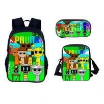 Sprunki Rhythm Box Kids School Pack With Pencil Case For Learning And Travel 1