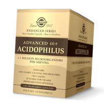 Probiotikai vyresniems nei 40 metų žmonėms, Advanced 40 plus Acidophilus, Solgar 60vegcaps (69313003) 120vcaps