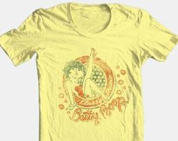 Betty Boop Unisex T-shirt Classy Dame Retro Vintage Distressed Graphic Tee S