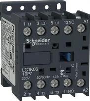 Contactor, TeSys K, 3P, AC-3/AC-3e,<=440V 16A, aux. 1NO, 24V AC coil LC1K1610B7 | 3389110124286