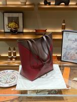 Font Tote Large Size Transforming Geometric Leather Bag Large Capacity Single Shoulder T-Creative Versatile Underarm Bag 25cm vyno raudonos spalvos