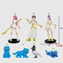 4 style Kpop Demon Hunters Action Figure Toy Derpys Tiger Rumi Mira Zoey Sussy Figurine Doll For Fans Gift PVC Toy Birthday Gift