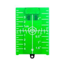 Magnetic Line Beam Laser Level Target Vertical/Horizontal Inch/cm Leveling Board žalia