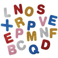 140pcs Craft EVA Glitter Foam Letter Stickers 1.7inch A-Z Alphabet Stickers Colorful Self-Adhesive for Scrapbooks,Cards auksas