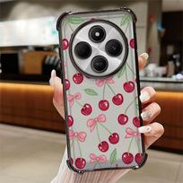 Phone Case for Xiaomi Redmi A3 A3X A5 K80 Pro K80 5G 13C 14C Clear Cover Cartoon Bow Cherry Redmi K80 Pro