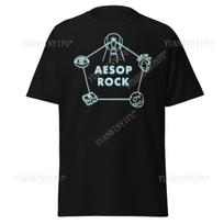 Aesop Rock T-Shirt Underground Abstract Rap Merch Gothic Death Melodic Thrash Metal Band Short Sleeve Shirt S juoda